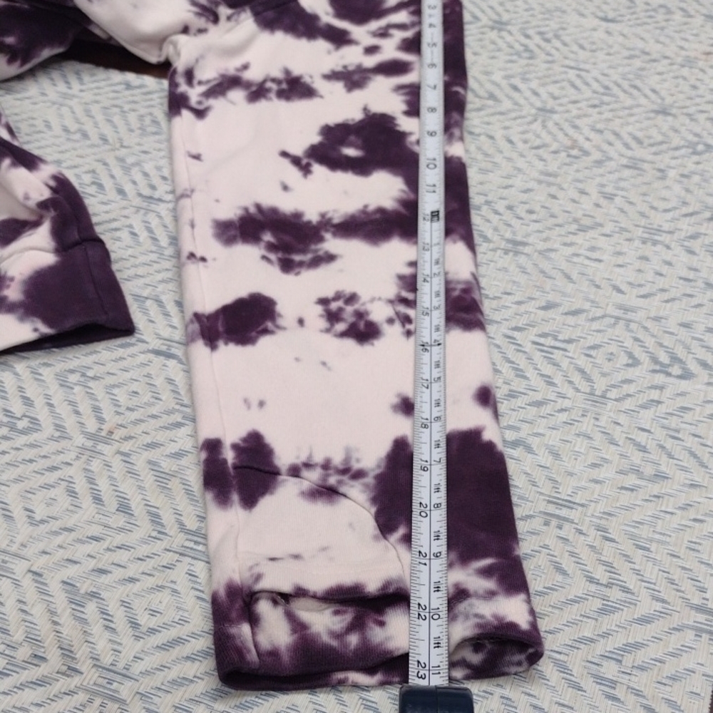 Lily & Lottie Women's Purple Tie-Dye Cowl Neck Sweatshirt - Picture 14 of 14